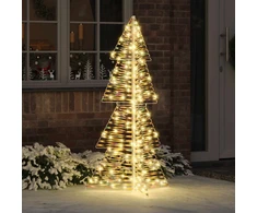 Kalėdų eglutė 160 LED Šilta balta 150 cm PET