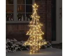Kalėdų eglutė 160 LED Šilta balta 150 cm PET