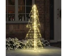 Kalėdų eglutė 160 LED Šilta balta 150 cm Akrilas