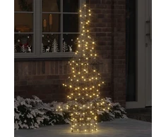 Kalėdų eglutė 160 LED Šilta balta 150 cm Ratanas