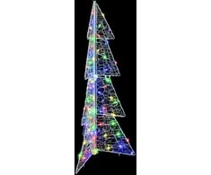 Kalėdų eglutė su 100 LED Įvairiaspalvis 120 cm Akrilas