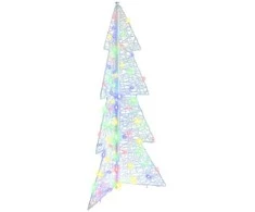 Kalėdų eglutė su 100 LED Įvairiaspalvis 120 cm Akrilas