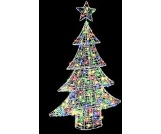 Kalėdų eglutė su 100 LED Įvairiaspalvis 120 cm Akrilas