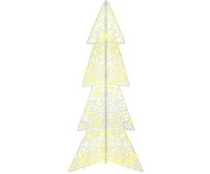Kalėdų eglutė su 100 LED Šilta balta 120 cm Akrilas