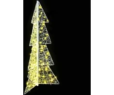 Kalėdų eglutė su 100 LED Šilta balta 120 cm Akrilas