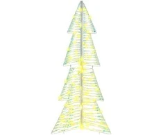 Kalėdų eglutė su 100 LED Šilta balta 120 cm PET