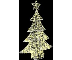 Kalėdų eglutė su 100 LED Šilta balta 120 cm Akrilas