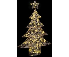 Kalėdų eglutė su 120 LED Šilta balta 120,5 cm PET