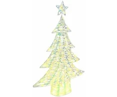 Kalėdų eglutė su 120 LED Šilta balta 120,5 cm PET