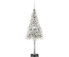 Kalėdų eglutė su 150 LED s stovu Balta 150 cm PE ir Plienas
