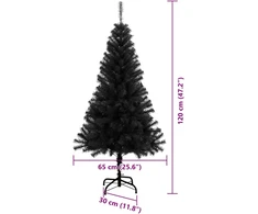 Kalėdų eglutė Juoda 120 cm PVC