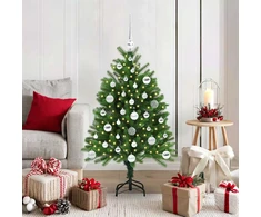 Kalėdų eglutė su 150 LED s stovu Žalia 120 cm PE