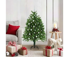 Kalėdų eglutė su 150 LED s stovu Žalia 120 cm PE