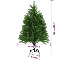 Kalėdų eglutė su 150 LED s stovu Žalia 120 cm PE