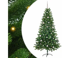 Kalėdų eglutė su 150 LED s stovu Žalia 150 cm PE