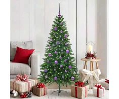 Kalėdų eglutė su 150 LED s stovu Žalia 150 cm PE