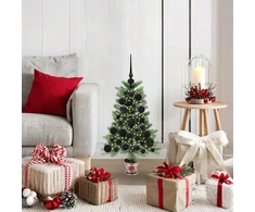 Kalėdų eglutė su 150 LED s stovu Žalia 65 cm PE