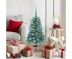 Kalėdų eglutė su 150 LED s stovu Žalia 90 cm PE