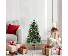 Kalėdų eglutė su 150 LED s stovu Žalia 90 cm PE