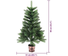 Kalėdų eglutė su 150 LED s stovu Žalia 90 cm PE