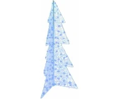 Kalėdų eglutė su 160 LED Mėlyna 150 cm Akrilas