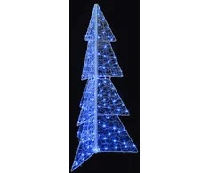 Kalėdų eglutė su 160 LED Mėlyna 150 cm Akrilas