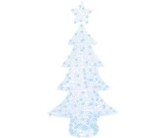 Kalėdų eglutė su 160 LED Šalta balta 150 cm Akrilas
