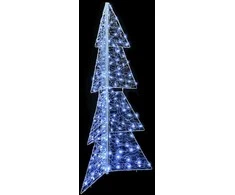 Kalėdų eglutė su 160 LED Šaltas baltas 150 cm Akrilas
