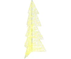 Kalėdų eglutė su 160 LED Šilta balta 150 cm Akrilas