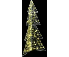 Kalėdų eglutė su 160 LED Šilta balta 150 cm Akrilas