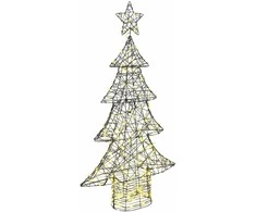 Kalėdų eglutė su 160 LED Šilta balta 150 cm Ratanas