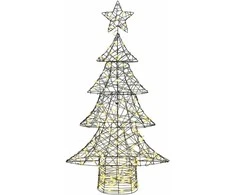 Kalėdų eglutė su 160 LED Šilta balta 150 cm Ratanas