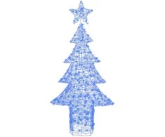 Kalėdų eglutė su 240 LED Mėlyna 180 cm Akrilas