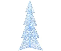 Kalėdų eglutė su 240 LED Mėlyna 180 cm Akrilas