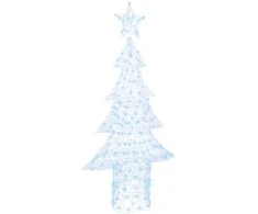 Kalėdų eglutė su 240 LED Šalta balta 180 cm Akrilas