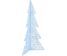 Kalėdų eglutė su 240 LED Šaltas baltas 180 cm Akrilas