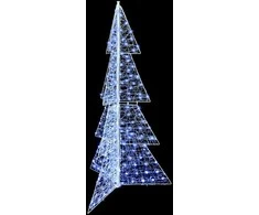 Kalėdų eglutė su 240 LED Šaltas baltas 180 cm Akrilas