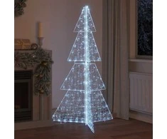 Kalėdų eglutė 240 LED Šaltas baltas 180 cm Akrilas