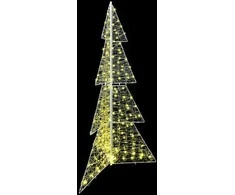 Kalėdų eglutė su 240 LED Šilta balta 180 cm Akrilas