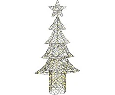 Kalėdų eglutė su 240 LED Šilta balta 180 cm Ratanas