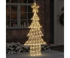 Kalėdų eglutė 240 LED Šilta balta 150 cm Akrilas
