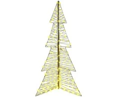 Kalėdų eglutė su 240 LED Šilta balta 180 cm Ratanas