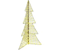 Kalėdų eglutė su 240 LED Šilta balta 180 cm Ratanas
