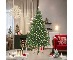 Kalėdų eglutė su 300 LED s stovu Žalia 180 cm PE