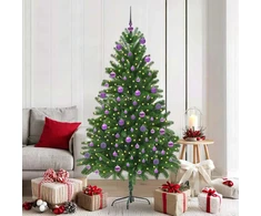 Kalėdų eglutė su 300 LED s stovu Žalia 180 cm PE