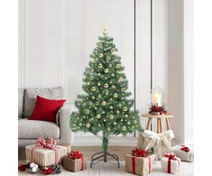 Kalėdų eglutė su 300 LED s stovu Žalia 180 cm PVC