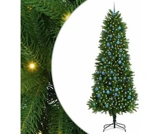 Kalėdų eglutė su 300 LED s stovu Žalia 240 cm PE