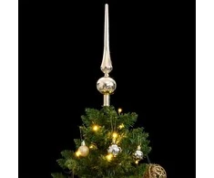 Kalėdų eglutė su šarnyrinėmis šakomis/LED/žaisliukais, 150cm