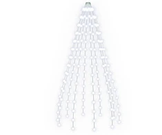 Kalėdų eglutės lemputės 150 LED Šalta balta 150 cm