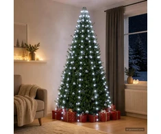 Kalėdų eglutės lemputės 210 LED Šalta balta 210 cm